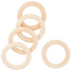 Best Sale β€οΈ Loops & Threads® Wood Cabone Rings, 5ct. βοΈ