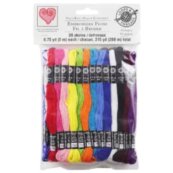Cheapest 😀 12 Packs: 36 ct. (432 total) Primary Embroidery Floss by Loops & Threads™ 👍 -Crafted Loops Sales Store 10160903 1 1