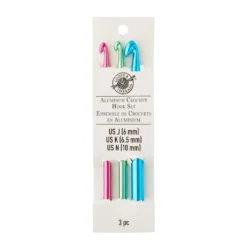 Cheapest ✔️ Aluminum Crochet Hook Set by Loops & Threads®, J/K/N 😍 -Crafted Loops Sales Store 10181081 30
