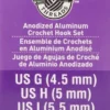 Flash Sale 🛒 Anodized Aluminum Crochet Hook Set by Loops & Threads®, G-I 😍 -Crafted Loops Sales Store 10248696 u