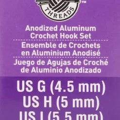 Flash Sale 🛒 Anodized Aluminum Crochet Hook Set by Loops & Threads®, G-I 😍