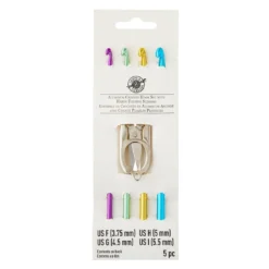 Budget ✔️ Aluminum Crochet Hook Set with Scissors by Loops & Threads® 🧨