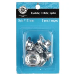 Wholesale ⌛ 12 Packs: 8 ct. (96 total) 7/16" Silver Eyelets by Loops & Threads™ ❤️ -Crafted Loops Sales Store 10354200 1