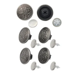 Top 10 ⌛ Silver Filigree Jean Buttons by Loops & Threads™ ❤️
