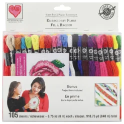 Hot Sale 🧨 Embroidery Floss Value Pack by Loops & Threads™, 105ct. ✔️ -Crafted Loops Sales Store 10377900 1