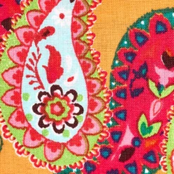 New 💯 Orange Paisley Cotton Fashionable Fabric by Loops & Threads® ✔️ -Crafted Loops Sales Store 10411641 31