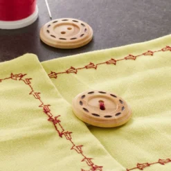 Best reviews of ⌛ Light Wood Buttons with Stitches by Loops & Threads® 💯 -Crafted Loops Sales Store 10509289 20