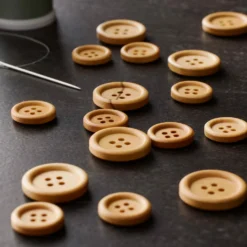 New 😍 Favorite Findings Natural Wood Buttons By Loops & Threads® 👏 -Crafted Loops Sales Store 10509302 20
