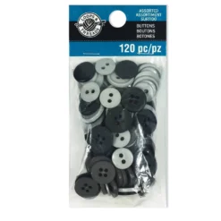 Coupon 🥰 12 Packs: 120 ct. (1,440 total) Colors We Love Cloudy Buttons by Loops & Threads® ❤️ -Crafted Loops Sales Store 10509309 1
