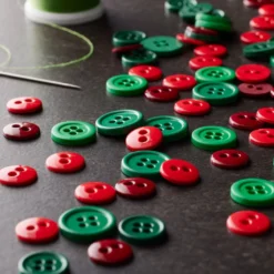 Budget 👏 Colors We Love 🧨 Christmas Buttons By Loops & Threads® ✨ -Crafted Loops Sales Store 10509313 20