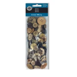 Best Sale 😍 12 Pack: Wooden & Coconut Buttons Set by Loops & Threads® 😀 -Crafted Loops Sales Store 10509317 1