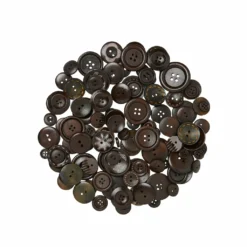 Cheap 🔔 Dark Brown Wooden Buttons By Loops & Threads® ⭐ -Crafted Loops Sales Store 10509320 12
