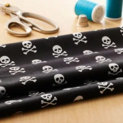 Outlet 🎉 Black Skull Fabric By Loops & Threads® ⭐ -Crafted Loops Sales Store 10509546 20