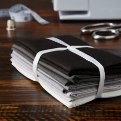 Buy 🔥 Black, Gray & White Solid Fabric Bundle by Loops & Threads® ✨ -Crafted Loops Sales Store 10509751 20