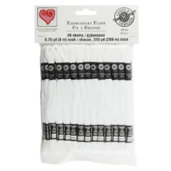 Best Pirce 🛒 12 Packs: 36 ct. (432 total) White Embroidery Floss Pack by Loops & Threads® ⌛