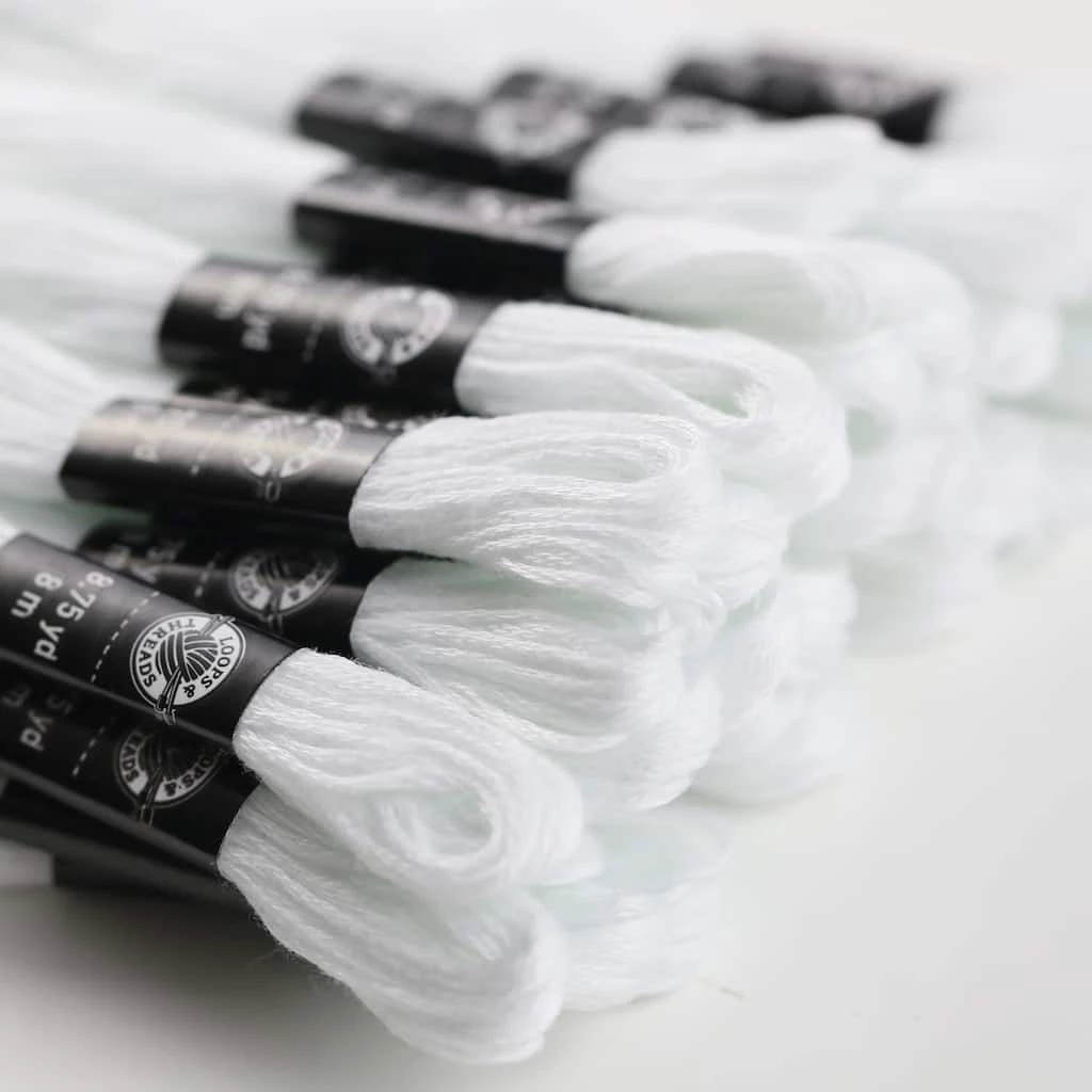 Best Pirce π 12 Packs: 36 ct. (432 total) White Embroidery Floss Pack by Loops & Threads® β 6 Best Pirce π 12 Packs: 36 ct. (432 total) White Embroidery Floss Pack by Loops & Threads® β - Image 4