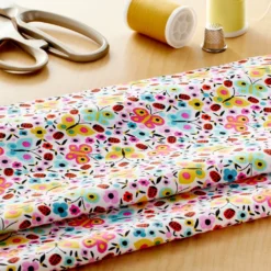 Flash Sale 🛒 Colorful Butterflies Cotton Fabric by Loops & Threads™ 🧨 -Crafted Loops Sales Store 10631295 20