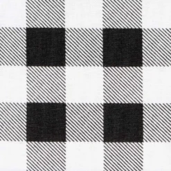 Best deal ⭐ Black Check Cotton Fabric by Loops & Threads™ 🤩 -Crafted Loops Sales Store 10631306 3