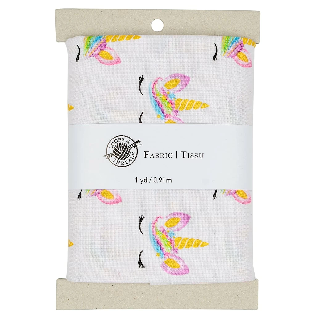 Buy π White Unicorn Cotton Fabric Bundle by Loops & Threads™ β€οΈ 3 Buy π White Unicorn Cotton Fabric Bundle by Loops & Threads™ β€οΈ