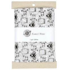 Discount 🔔 Black & White Bees Cotton Fabric Bundle by Loops & Threads™ ✔️