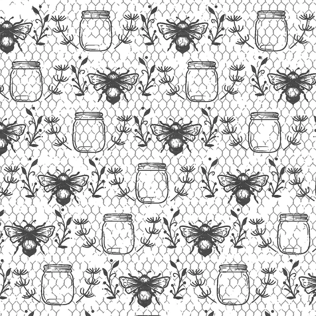 Discount π Black & White Bees Cotton Fabric Bundle by Loops & Threads™ βοΈ 6 Discount π Black & White Bees Cotton Fabric Bundle by Loops & Threads™ βοΈ - Image 4