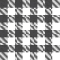 Best Sale 🥰 Black & White Buffalo Check Cotton Fabric by Loops & Threads™ ⭐ -Crafted Loops Sales Store 10631342 3
