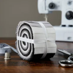 Cheapest 🤩 Black & White Solid Cotton Fabric Strips by Loops & Threads™ 👏 -Crafted Loops Sales Store 10631348 20