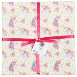 New 🌟 Unicorn Cotton Fabric Squares by Loops & Threads™ 🎁