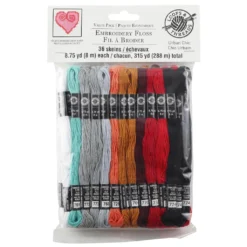 Budget ✔️ 12 Packs: 36 ct. (432 total) Urban Chic Embroidery Floss by Loops & Threads® ⌛ -Crafted Loops Sales Store 10633047 1 1