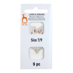Flash Sale 🔥 Pony® 7/9 Sharp Needles by Loops & Threads®, 9ct. 🥰