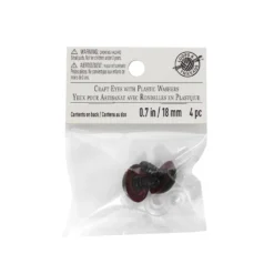 Wholesale 🔥 12 Pack: 18mm Craft Eyes with Plastic Washers by Loops & Threads™ 🧨 -Crafted Loops Sales Store 10650813 3 1