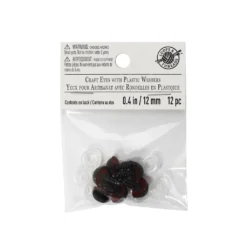 Coupon ⭐ Craft Eyes with Plastic Washers Loops & Threads®, 12mm ⌛ -Crafted Loops Sales Store 10650815 3
