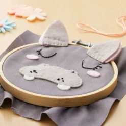 Best Sale 🎁 Hippo Felt Hoop Kit by Loops & Threads™ 👏 -Crafted Loops Sales Store 10663974 20