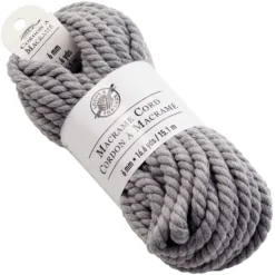 Hot Sale 🧨 Charcoal Macramé Cotton Cord by Loops & Threads®, 75ft. ✨ -Crafted Loops Sales Store 10665941 3