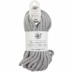 Brand new ✨ 12 Pack: Macramé Cotton Cord by Loops & Threads®, 50ft. 🎉 -Crafted Loops Sales Store 10665950 1