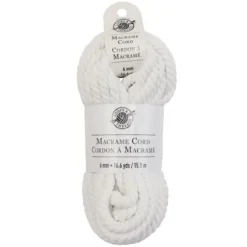 New ⌛ Macramé Cotton Cord by Loops & Threads®, 50ft. ❤️ -Crafted Loops Sales Store 10665953 1 1