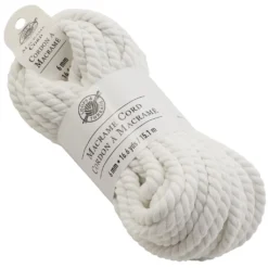 New ⌛ Macramé Cotton Cord by Loops & Threads®, 50ft. ❤️ -Crafted Loops Sales Store 10665953 2