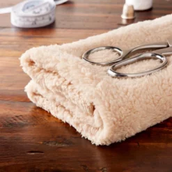 Budget 🎉 Natural Sherpa Fabric Bundle by Loops & Threads® 🥰 -Crafted Loops Sales Store 10671042 20