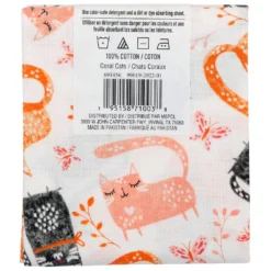 Best Sale ❤️ Coral Cats Cotton Fabric Bundle by Loops & Threads™ 🎁 -Crafted Loops Sales Store 10691456 7
