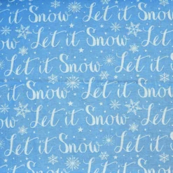 Promo ✨ Let It Snow Cotton Fabric by Loops & Threads® ❤️ -Crafted Loops Sales Store 10699474 2