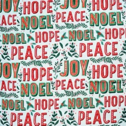 Promo 🔔 Peace, Hope & Noel Cotton Fabric by Loops & Threads® ⌛ -Crafted Loops Sales Store 10699480 2