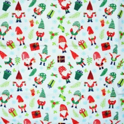Best Sale ⌛ Christmas Gnomes Cotton Fabric by Loops & Threads® ✔️ -Crafted Loops Sales Store 10699489 2