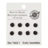 Discount ⌛ 12 Packs: 8 ct. (96 total) Black Sew-On Snaps by Loops & Threads™ 🤩 -Crafted Loops Sales Store MP354227 30