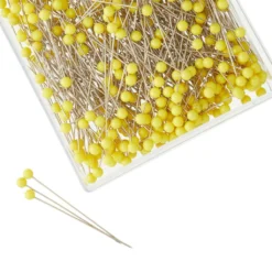 Best deal 😀 12 Packs: 500 ct. (6,000 total) 1.75" Yellow Ball Quilting Pins by Loops & Threads™ 😉