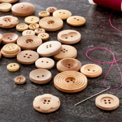 Top 10 😍 12 Pack: Light Brown Wooden Buttons Set by Loops & Threads® ❤️ -Crafted Loops Sales Store MP509318 20